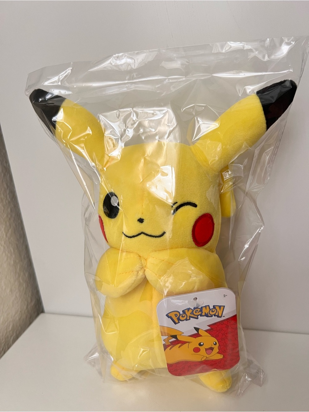 Pikachu Yellow Plush Toy - Winking Pikachu Order#4
